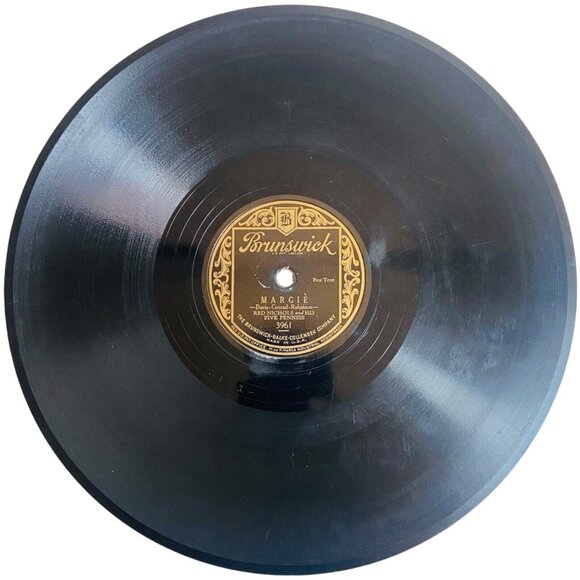 Red Nichols & His Five Pennies - Margie / Panama - 3961 Brunswick 78rpm Shellac - Picture 1 of 4